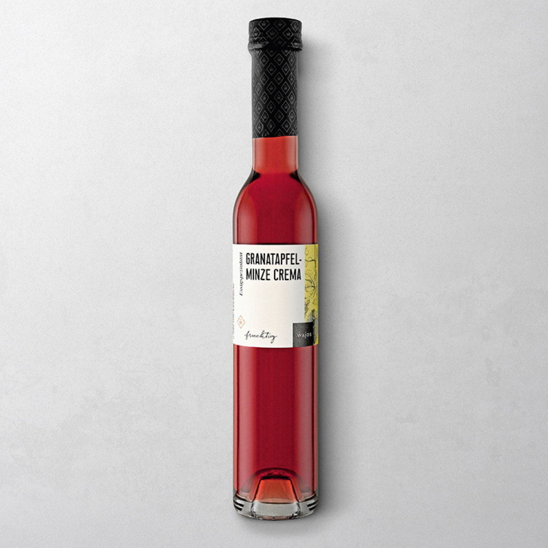 Granatapfel-Minze, Crema, Essigzubereitung, 250 ml
